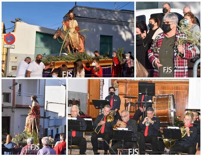 Imágenes de la procesión y del concierto de música sacra de la Banda Municipal/Francisco Javier Santana.